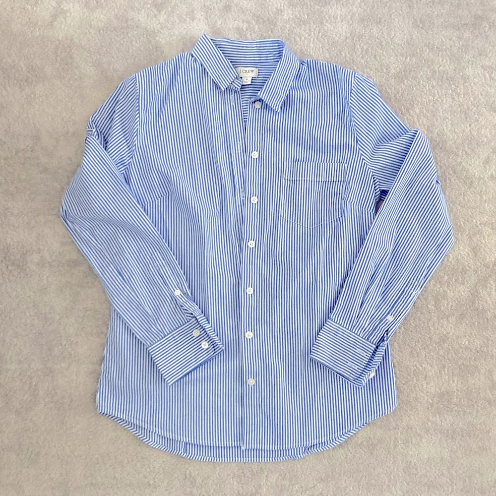 J.Crew Striped Button Down